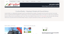 Desktop Screenshot of cardinalrealtyiowacity.com