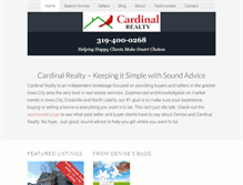 Tablet Screenshot of cardinalrealtyiowacity.com